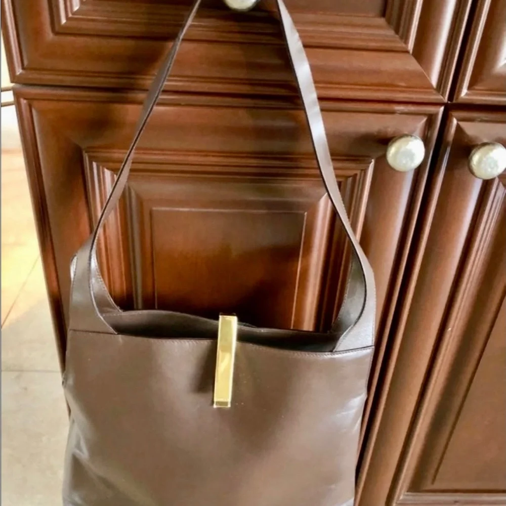Gucci Authentic Brown leather Jackie O hobo bag